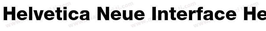 Helvetica Neue Interface Heavy字体转换